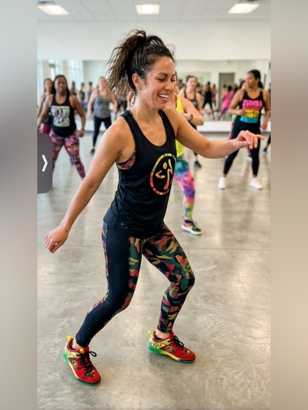 Zumba Let’s Jam Street Bold Fitness dancing sneakers with Multicolor Tropical